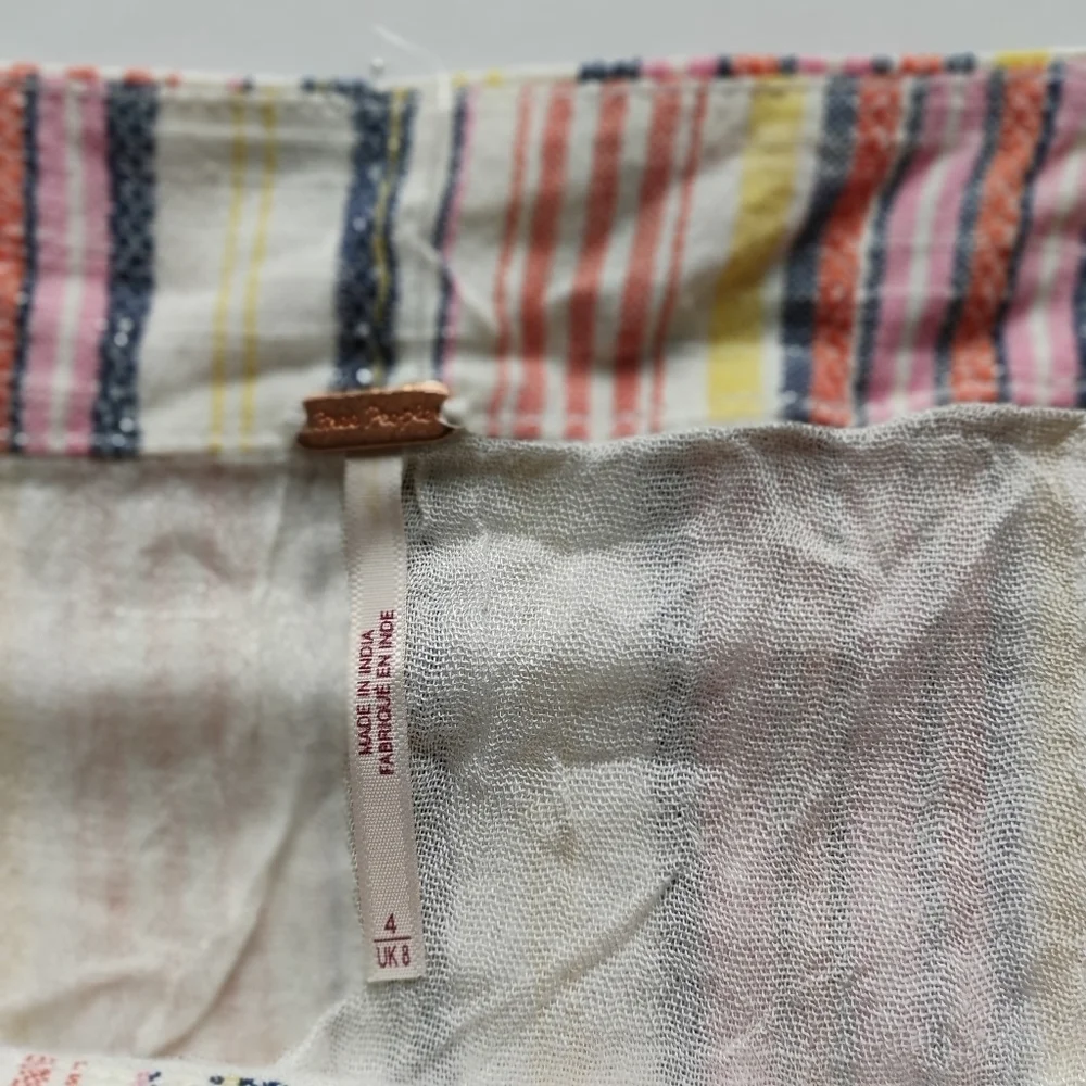 New free people Boho Cotton Wrap Skirt | Made in India | Size 4 no tags